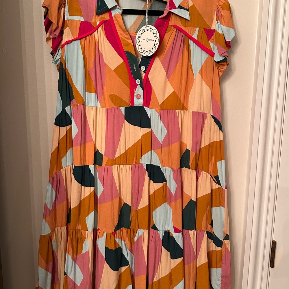 Umgee Multicolor Abstract Dress
